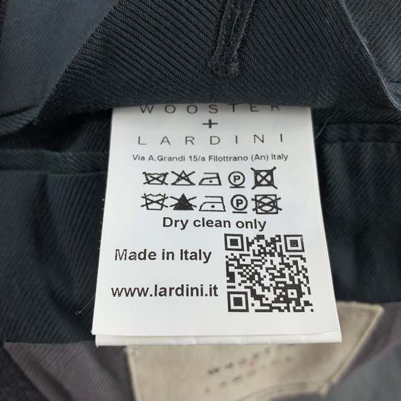 WOOSTER + LARDINI Charcoal & Navy Mixed Fabrics Wool Sport Coat - Picture 6 of 7